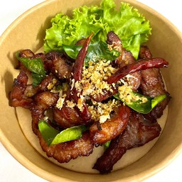 หมูแดดเดียวทอด