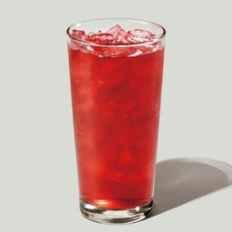 แฟนต้าน้ำแดง เย็นเจี๊ยบ ใส่แก้ว ใส่น้ำแข็ง