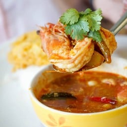 ต้มยำกุ้ง+ไข่เจียว