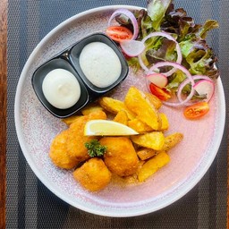 ปลาอันดามันทอดและเฟร้นซ์ฟรายด์