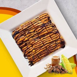 โรตีข้าวโพด+เนยถั่ว+ช็อกฯ - Deli