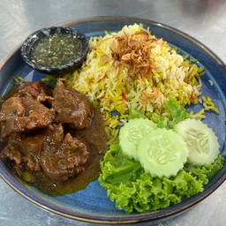 ข้าวหมกเนื้ออบพริกไทยดำ - ဒန်ဘောက်အမဲသား