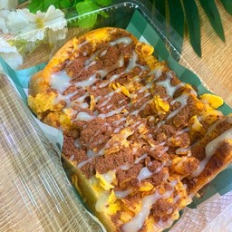 ปังปิ้งเนยนมซีเรียลภูเขาไฟ