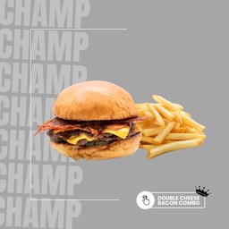 Double Cheese Bacon Burger Combo