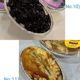 [เซตสุดฮิต] 11. เค้กกล้วย อัลมอนด์ครีมชีส-BANANA creamcheese Almond  ค + 10.Homemade Blueberry Cheese Pie