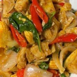 ผัดขี้เมาหมูกรอบ