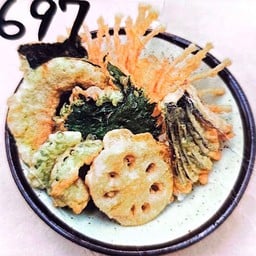 (697) ข้าวหน้าเทมปุระผักรวม Healthy Yasai Tendon
