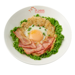 14.ใหญ่อบ เบค่อน B.FlatNoodle with Smoked Bacon