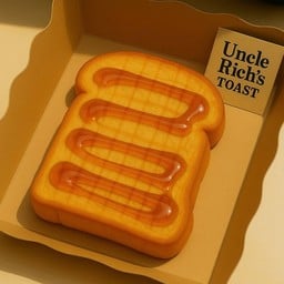 ขนมปังเนยน้ำตาลกรอบ ราดน้ำผึ้ง