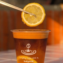 Lemon honey soda espresso