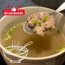•หมูสับ ตุ๋นมะนาวดอง
