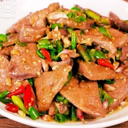 ตับคั่วพริกขี้หนู (กับข้าว)