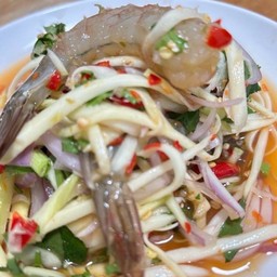 ยำมะม่วงกุ้งดองน้ำปลา