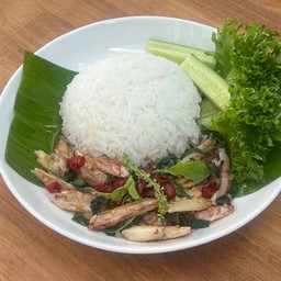 กะเพราปูราดข้าว