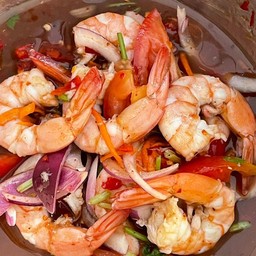 ยำกุ้งสุก