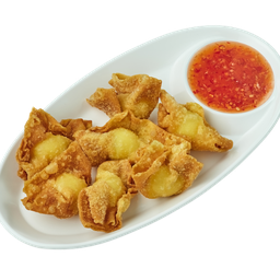34.เกี๊ยวทอด (ไส้ไข่) Deep Fried Quail Egg Wontons