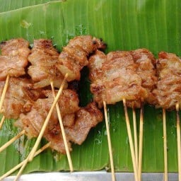 หมูปิัง โบราณ (บางเลน) ข้าวเหนียวไก่ทอด ข้าวเหนียวหมูทอด 2