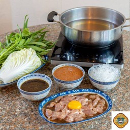 (S) ชุดสุกี้หมูหมักนุ่ม  Size S (1-2 คน) บรรจุถุงสูญญากาศ
