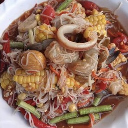 ตำทะเล รวม หมึก.กุ้ง