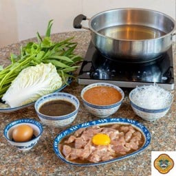 (L) ชุดสุกี้หมูหมักนุ่ม Size L (4-5 คน) บรรจุถุงสูญญากาศ