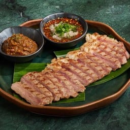 เนื้อย่างลูกอีสาน (แจ่วบอง แจ่วมะนาวสด)