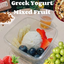 ไซส์XS เซ็ตกรีกโยเกิร์ต สไตล์เกาหลี x ผลไม้สด