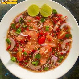 ยำแซลมอนปรี้ดแตก