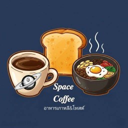 Space coffee อาหารเกาหลี&โทสต์