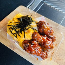 ข้าวไข่ข้น+ไก่เกาหลี