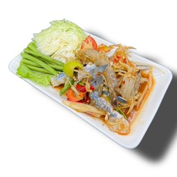 ตำปูม้ากุ้งสด