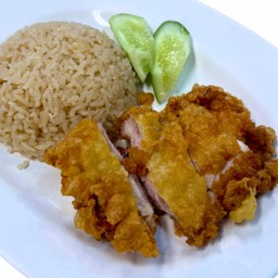 BOX-ข้าวมันไก่ทอด (มีแต่สะโพก)