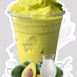 อะโวคาโดนมสด+มะพร้าว