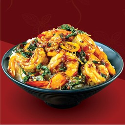 กับข้าว กะเพรากุ้ง