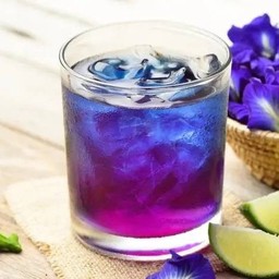 Iced Butterfly Pea Lime Tea