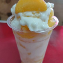 พีชปั่นโยเกิร์ต