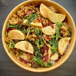 ข้าวกะเพราหมูสับ+หมูยอ