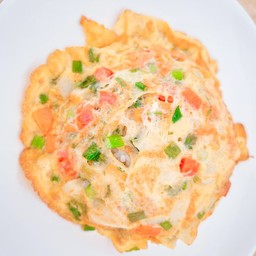 ไข่เจียวบุปเฟ่ต์ ไข่สองฟอง