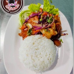 ข้าวยำไก่แซ่บ/ราดข้าว