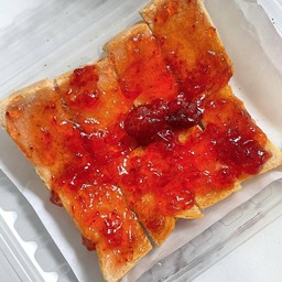 ปังปิ้งเนย แยมสตอเบอร์รี่