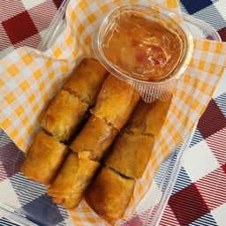 ปอเปี๊ยะทอด ไส้วุ้นเส้น เห็ดหอม 3 ชิ้น