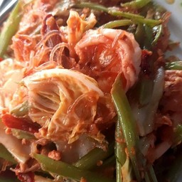 สุกี้แห้ง กุ้ง