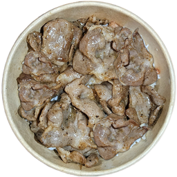 ข้าวหน้าหมูพริกไทยดำ (สันคอ)