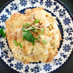 ข้าวไข่เจียวไก่สับ