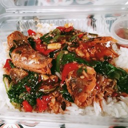 ข้าวกะเพราปลากะป๋อง