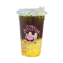 ชาเขียวใส น้ำผึ้ง (เย็น)