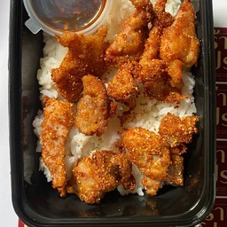 ข้าวหมูทอดคลุกฝุ่น