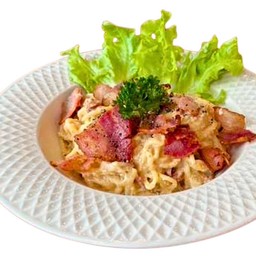 สปาเก็ตตี้ คาโบนาร่า แฮม เบคอน