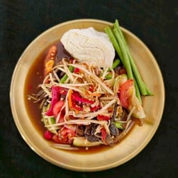 ตำปูปลาร้า泰式田蟹魚醬木瓜絲沙拉