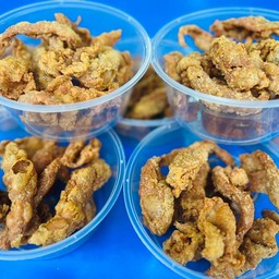 หนังไก่ทอด