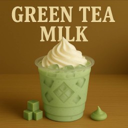 นมชาเขียว